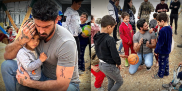 İtalyan aktör Michele Morrone deprem bölgesinde