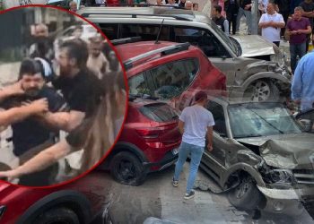 Avcılar’da 14 araca çarpan alkollü sürücüyü etraftakiler darbetti