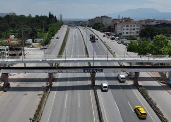 60 Meskenler yaya üstgeçidi tamamlanıyor