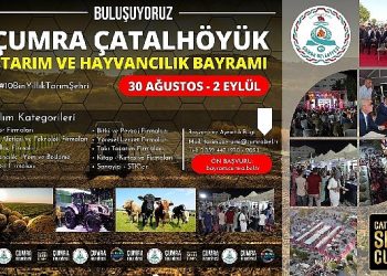 Çumra Çatalhöyük Tarım ve Hayvancılık Bayramı İçin Ön Müracaatlar Başladı