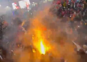 Seçim Kutlamasında Tehlikeli Anlar