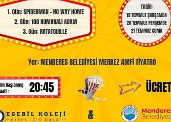 Menderes’te Yazlık Sinema Günleri Başlıyor