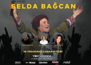 Selda Bağcan, Birinci Sefer Sanatçı Yeğenleri ve Musa Göçmen Senfoni Orkestrası ile YBY Woods Sahnesinde Bir Ortada