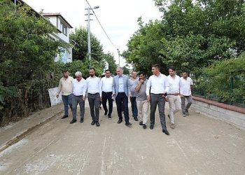 Akhisar Mahallesinde 65 Sokakta Kaplama Çalışması Başlatıldı