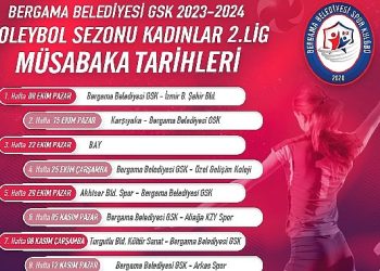 Bergama Belediyesi Voleybol Kadrosu Maç Takvimi muhakkak oldu