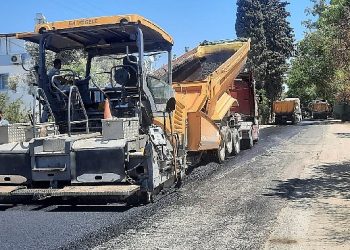 Bodrum Turgutreis’te Sıcak Asfalt Çalışması Başladı