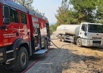 Çanakkale’deki yangına İzmir’den takviye