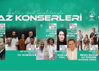 Çiğli Yaz Konserlerinde Sahne Mahallî Sanatkarların