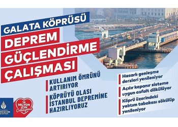 Galata Köprüsü’nde 29 Yıl Sonra Yenileme Çalışması
