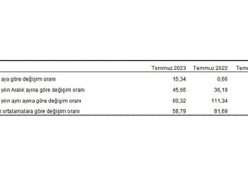 Yurt Dışı Üretici Fiyat Endeksi (YD-ÜFE) yıllık yüzde 60,32, aylık yüzde 15,34 arttı