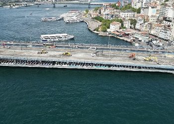 Galata Köprüsü’nde 1. Etap çalışmaları tamamlandı