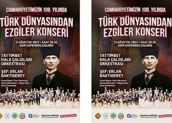 Kazak Halk Çalgıları Orkestrasından Türk dünyasından ezgiler konseri