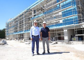 Lider Altay ve Lider Kavuş Yaka Toplumsal Tesisleri inşaatını inceledi