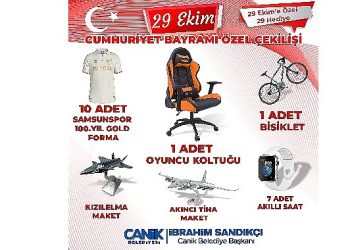Canik’ten Cumhuriyetin 100 Yılına Özel Armağanlar
