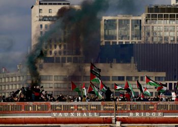 Londra’da on binler, Gazze’deki insanlık dramına sessiz kalmadı