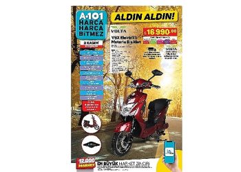 A101 Kasım Ayına Elektrikli Bisikletle Merhaba Diyor