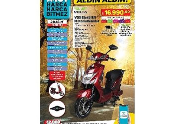 A101 Kasım Ayına Elektrikli Bisikletle Merhaba Diyor