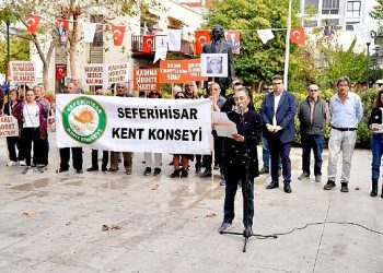 Bayan cinayetleri Seferihisar’da protesto edildi