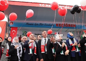 Gazze’ye takviye için yardım çarşısı kuruldu