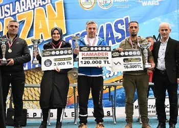 Kartepe’de sazan balığı tutma müsabakası sonuçlandı