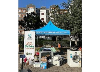 Kocaeli’de 2 ton elektronik atık 700 lt bitkisel yağ toplandı