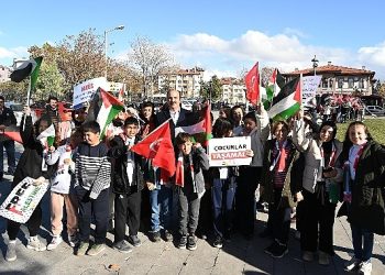 Konya Büyükşehir Belediyesi “Kudüs’ün Çocukları” için basın açıklaması düzenledi