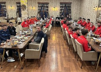 Nevşehir Belediyespor’da futbolculara moral yemeği