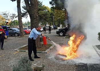 -Osmangazi Belediyesi’nde yangın tatbikatı