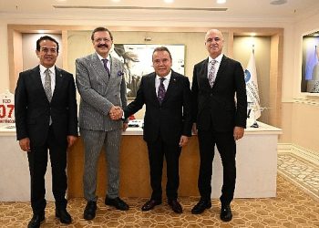 TOBB Lideri Hisarcıklıoğlu’dan Lider Böcek’e ziyaret