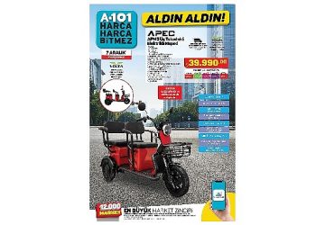 7 Aralık Günü A101’den Tüketicilere Elektrikli Moped Sürprizi