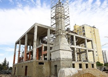 Güneş Mahallesi Cami inşaatı sürüyor