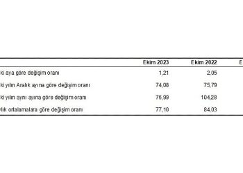 Hizmet Üretici Fiyat Endeksi (H-ÜFE) yıllık yüzde 76,99, aylık yüzde 1,21 arttı