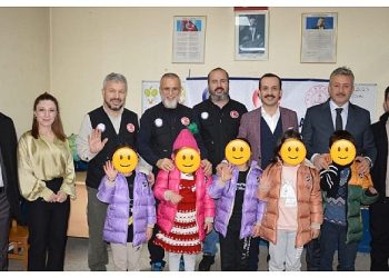 İspir’de, 146 çocuğun gönüllerini ısıttılar