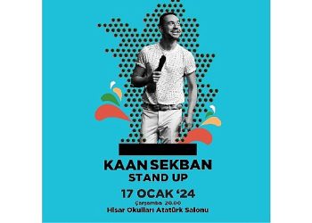 Hisar Okulları Kültür Merkezi’nde Kaan Sekban ile güldürü dolu bir akşam!