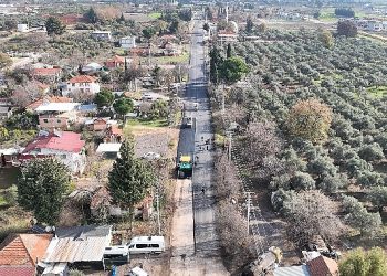Kepez Odabaşı Mahallesi yolu asfaltlanıyor