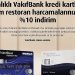 Restoran harcamalarında %10 indirim fırsatı VakıfBank Platinum Plus kartlarda!