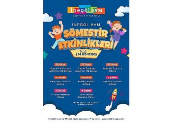 Sömestir coşkusu inegöl avm’de yaşanacak