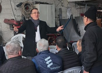 AK Parti Nevşehir Belediye Lider Adayı Dr. Mehmet Savran, sanayi esnaflarıyla bir ortaya geldi