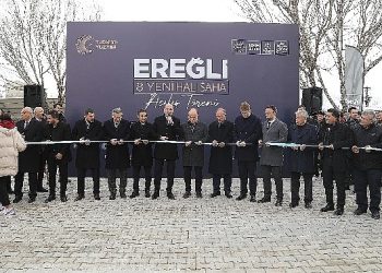 Konya Büyükşehir’in Ereğli’ye Kazandırdığı 8 Halı Sahanın Açılışı Yapıldı
