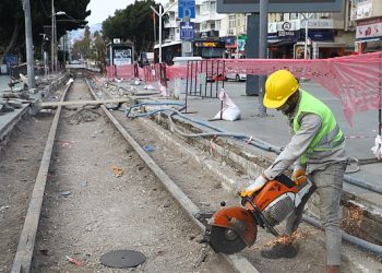 Nostalji Tramvay çizgisinde hummalı çalışma