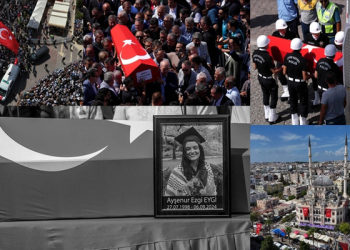 İsrail askerlerince katledilen Türk kızı son yolculuğuna uğurlandı