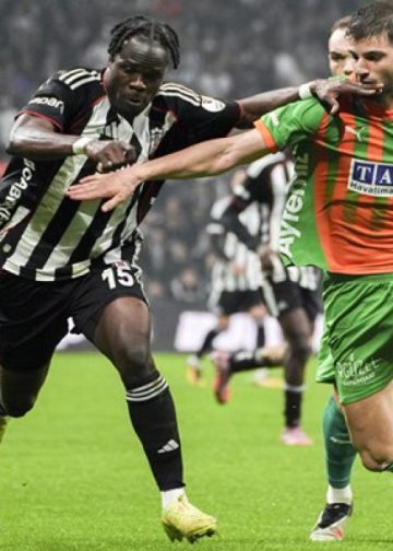 Beşiktaş, evinde Alanyaspor’la 2-2 berabere kaldı