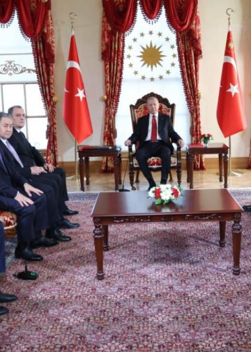 Erdoğan, Türk Devletleri Teşkilatı heyeti ile görüştü